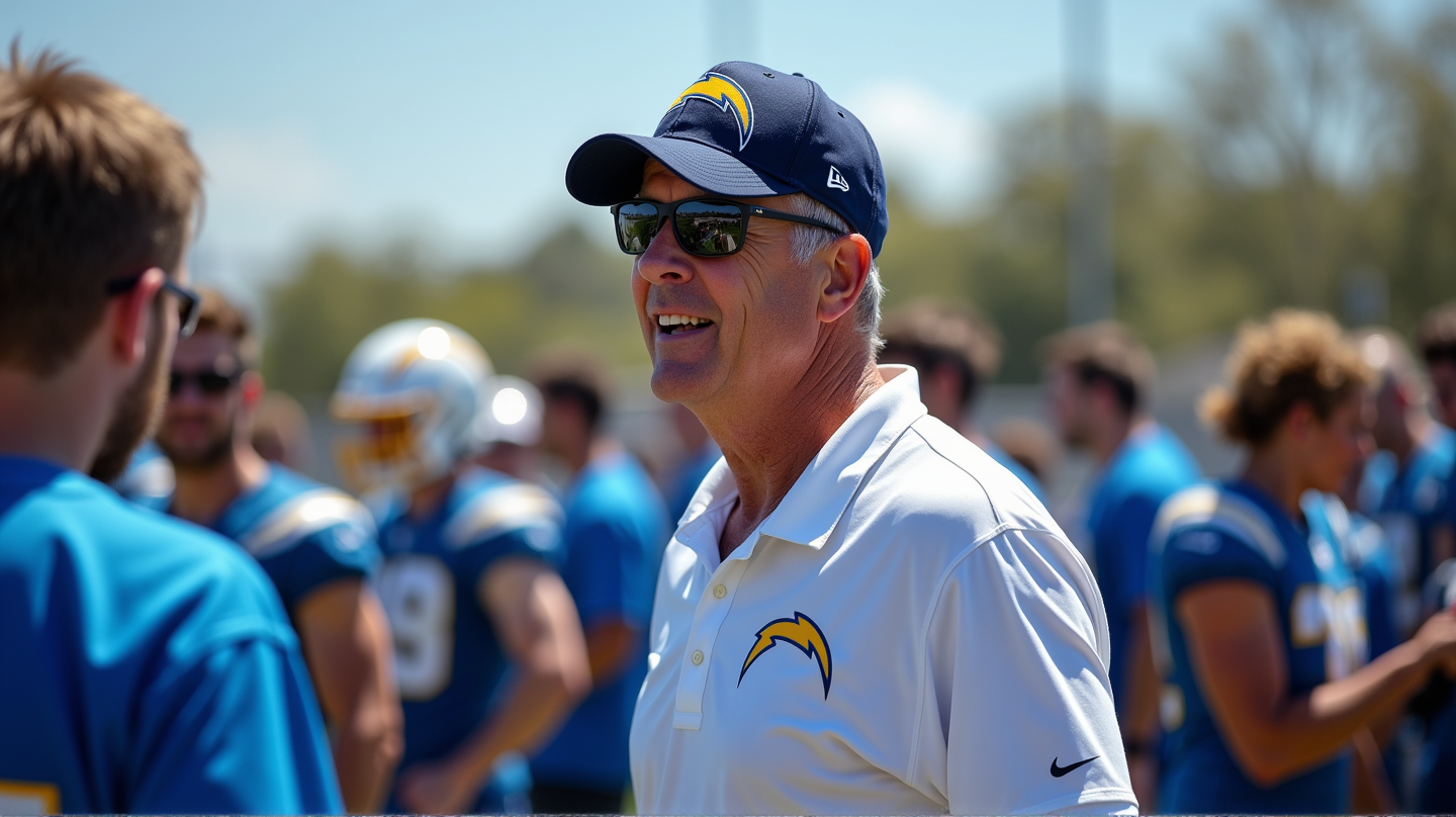 Jim Harbaugh Steals Hearts at Chargers Training Camp