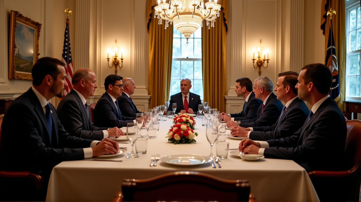 Trump Hosts 'High IQ Group' Dinner at White House