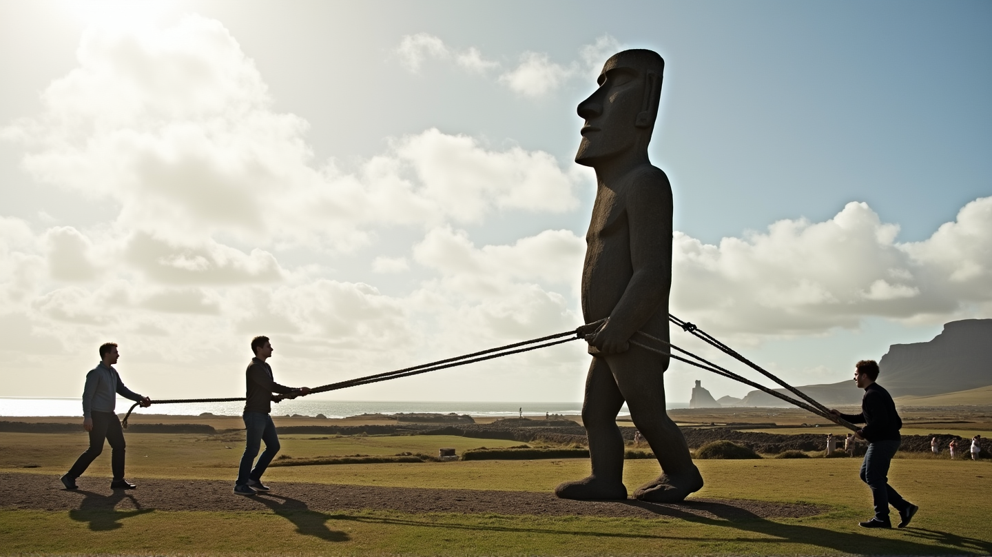 How Ancient Moai Statues Walked Across Easter Island