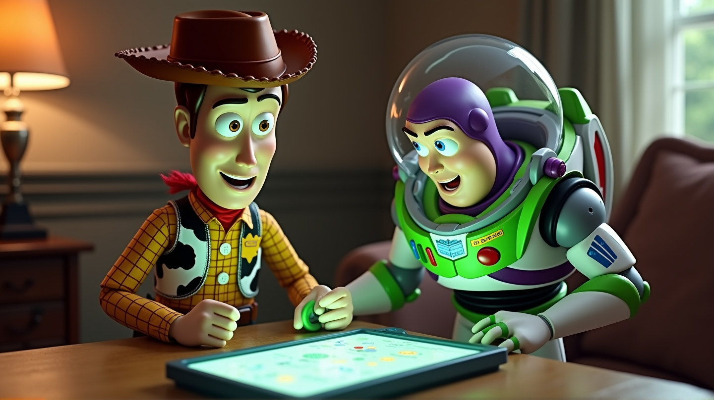Woody & Buzz Meet Their Match: A High-Tech Tablet in 'Toy Story 5'