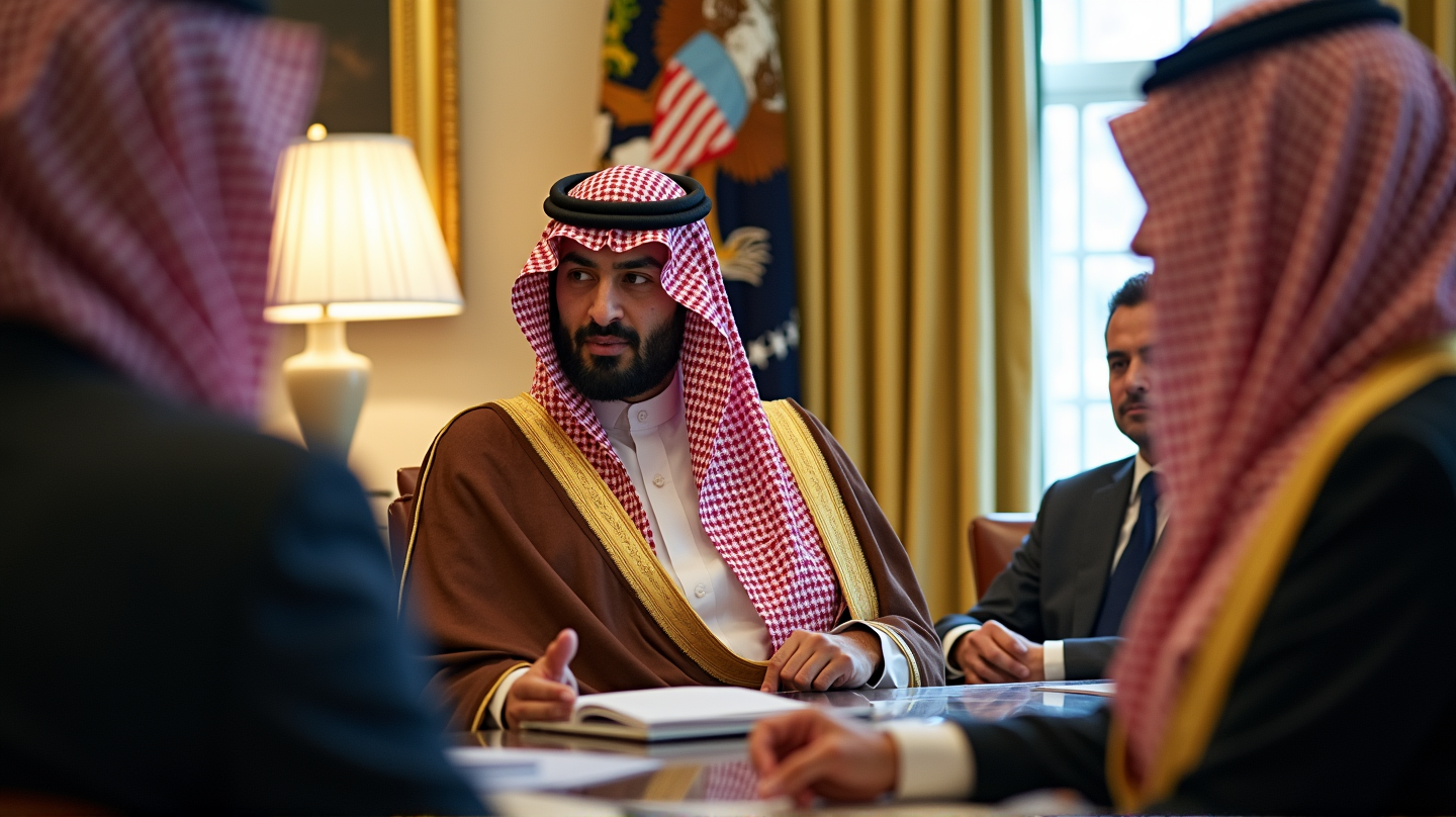 Diplomatic Dance: MBS at the White House for Vital Negotiations