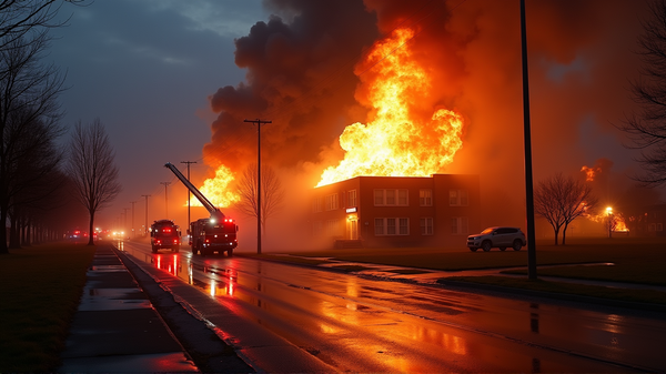 Devastating Fire at Brockport School: Maintenance Hub Lost
